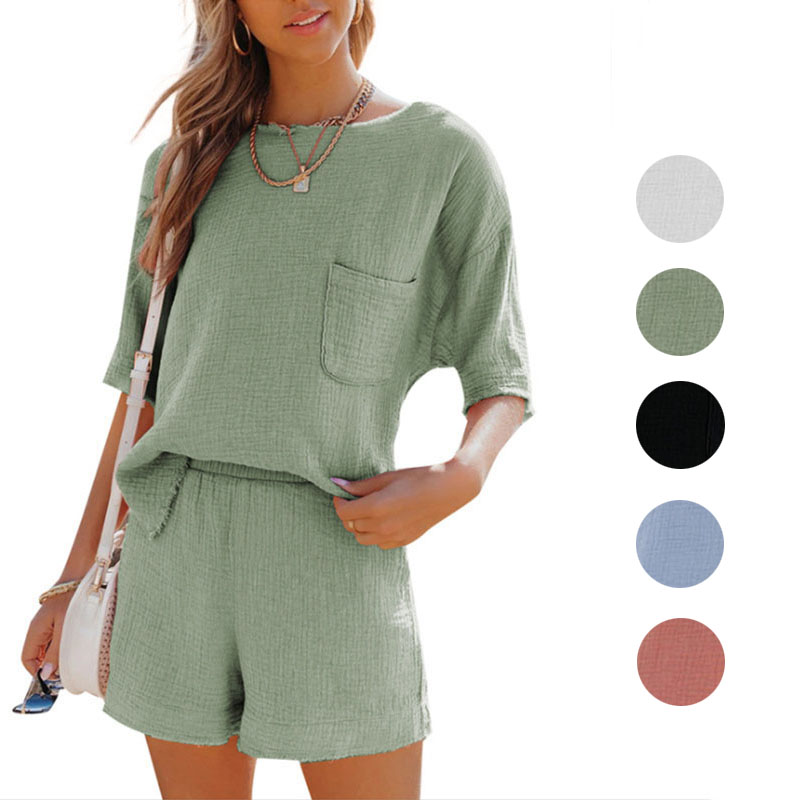 cotton short loungewear
