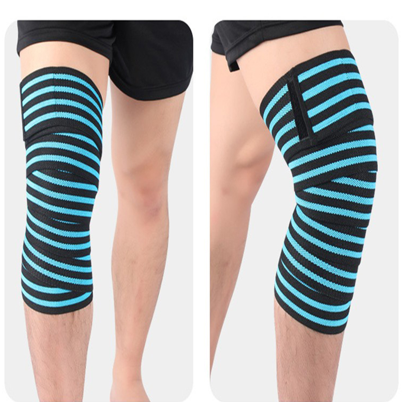 blue knee wraps