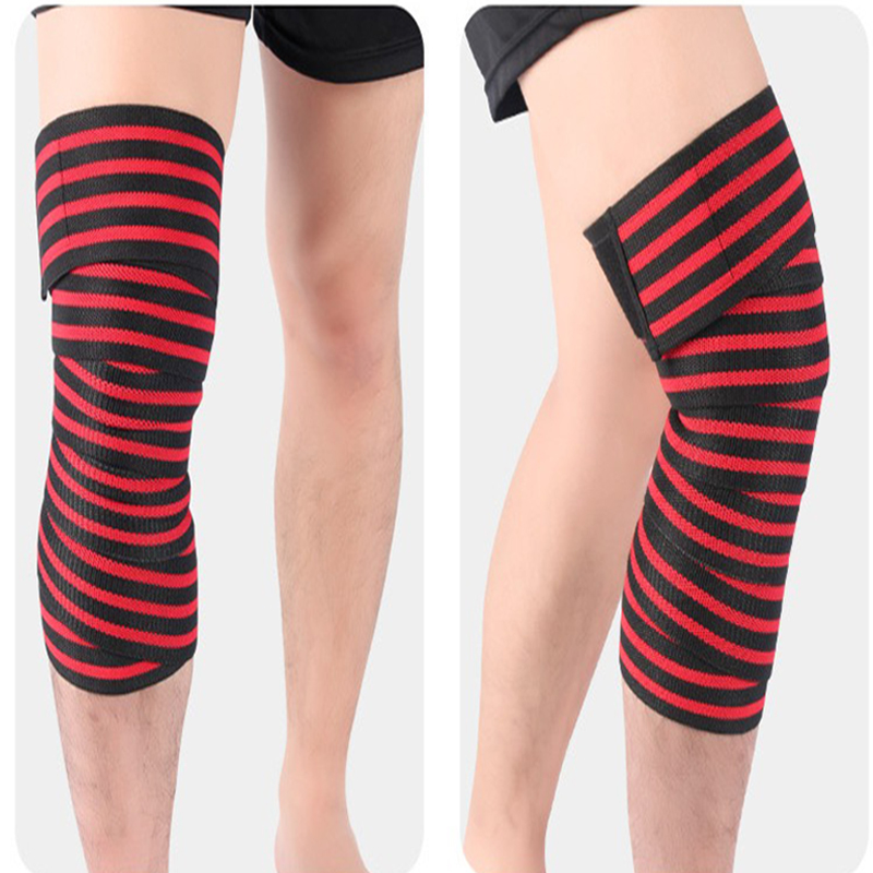 red knee wraps